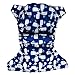 Reusable All-in-one AIO Baby Cloth Diaper One Size Fit 10-33 Lbs (Whale)
