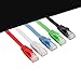 Cat 6 Ethernet Cable, 6 Pack 6Ft ShineKee Coloured Flat RJ45 Cat6 Ethernet Cable Network LAN Patch Lead Wholesale Gigabit High Speed