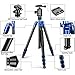 Neewer Aluminum Alloy 65 inches/165 centimeters Tripod Monopod with 360 Degree Ball Head,1/4 inches Quick Release Plate, Carrying Bag for DSLR Camera, Camcorder, Up to 33 pounds/15 kilograms(Blue)