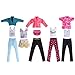 5 Set Doll Clothes Outfit 5 Tops 5 Trousers Pants for Girl's Birthday Gift Xmas Gift