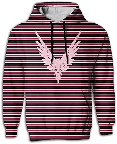 WeiGo Hoodies Men's Logan Pual Maverick Logo Pullover Graphic Athletics Sweatshirt Drastring Hoodies - Full 3D Printed With 2 Pockets