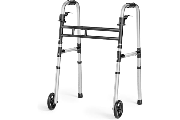 Loyoda Folding Walkers for Seniors, Lightweight Standard Walker, 350 lbs | Mobility Aid For Seniors & Disabled, Adjustable He