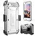 SUPCASE Unicorn Beetle Pro Series Case Designed for iPhone 7 / 8 / iPhone SE 2 (2020) / iPhone SE 3 (2022), Full-body Rugged Holster Case with Built-in Screen Protector (White)