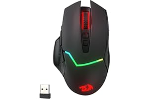 Redragon M690 PRO Wireless Gaming Mouse, 8000 DPI Wired/Wireless Gamer Mouse w/Rapid Fire Key, 8 Macro Buttons, Ergonomic Design for PC/Mac/Laptop