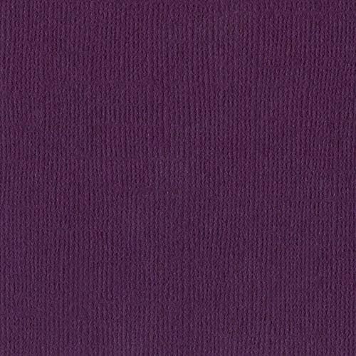 Bazzill Velvet 12x12 Textured Cardstock 80 lb Mulberry