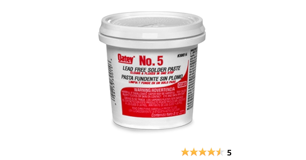 Oatey 30014 Flux Paste Petroleum 8 Ounce Amber Power Soldering Accessories Amazon Com