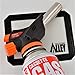 Torch [RAZR//Edition] - [Adjustable Flame] - for Culinary Use [Fast Refill - Attach-to-Cartridge] / Home Cooks, Pastries, Brazing, Searing + Nonstick Silicone Mat (1)