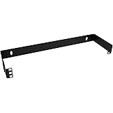 StarTech.com 1U Hinged Wall Mount Patch Panel Bracket - 6 inch Deep - 19" Patch Panel Swing Rack for Shallow Network Equipment- 17lbs