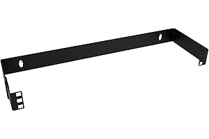 StarTech.com 1U Hinged Wall Mount Patch Panel Bracket - 4 inch Deep - 19" Patch Panel Swing Rack for Shallow Network Equipment- 17lbs (WALLMOUNTH1)