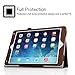 Fintie iPad Air 2 Case - Slim Fit Leather Folio Case with Smart Cover Auto Sleep / Wake Feature for Apple iPad Air 2 2014 Model, Brown