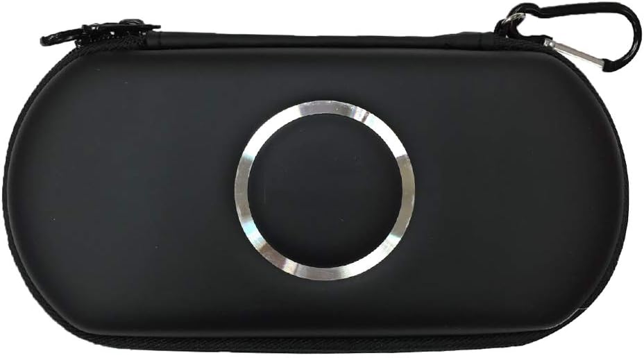 Hard Carry Travel PSP Bag Carring Portable Bag Travel Protective Pocket Pouch Cover Zipper Case Hand Pack for Sony PSP 1000/2000/3000 Game console (Black): Video Games
