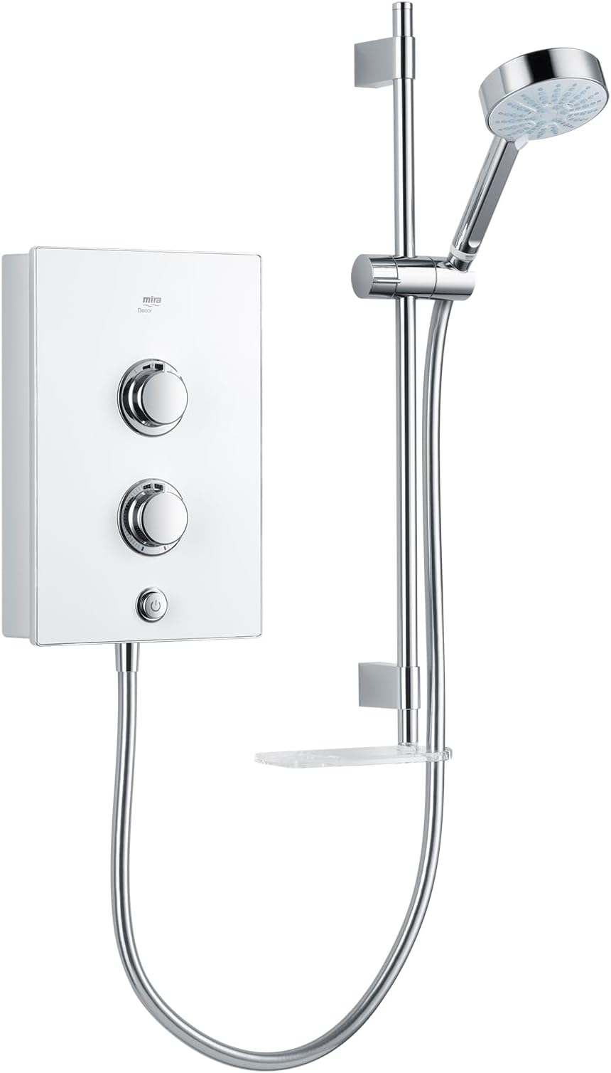 Mira Decor 9.5KW White Electric Shower 1.1894.008 Single Outlet
