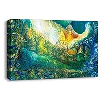 Canvas Wall Art Creative Illustrations Canvas Prints Home Artwork Decoration for Living Room,Bedroom - 12x18 inches
