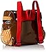 Kidorable Toddler (7 x 10 inches) Brown Pirate, Fun Cutlass Zipper & 3D Embelishments Backpack