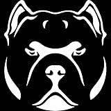 Decal Stickers of American Bully Icon Dog Head