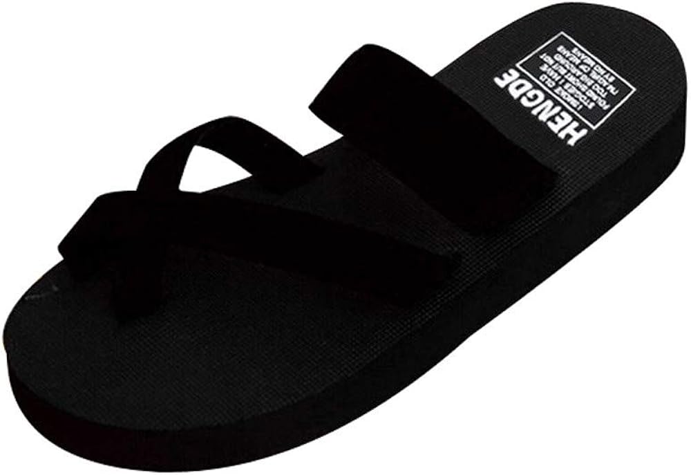 Women's Flip Flops Womens Summer Flip Flops Casual Slippers Flat Sandals Beach Open Toe Shoes 