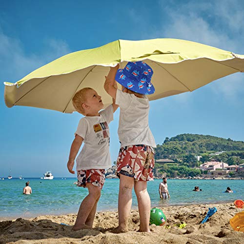 Kirecoo Baby Sun Hat, Toddler Breathable Bucket Hat Cap with a Mesh Storage Bag (Shark, 2-3 Years) - Thumbnail 7