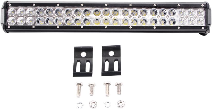 Northpole Light 20" 126W Led light Bar Waterproof Cree Spot Flood Combo LED Driving Fog Light bar with Mounting Bracket for Off Road, Truck, Car, ATV, SUV, Jeep: Automotive