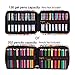 qianshan Pencil Case Holder Slot - Holds 202 Colored Pencils or 136 Gel Pens with Zipper Closure - Large Capacity Polyester Pen Organizer for Watercolor Pens or Markers - Perfect for Artist Midsummer