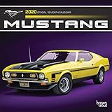 Mustang 2020 7 x 7 Inch Monthly Mini Wall Calendar with Foil Stamped Cover, Ford Motor Muscle Car by 