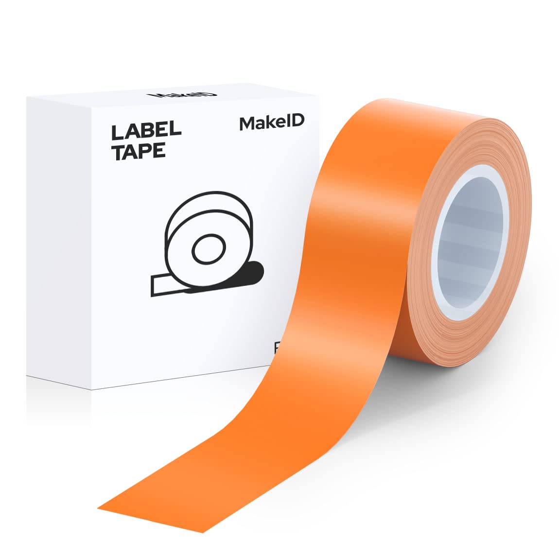 MakeID Label Tape Compatible with MakeID Label Makers L1 Q1 Refills Waterproof Laminated Custom Stickers Office Labels Replacement 0.63" x 13' (16mm x 4m)