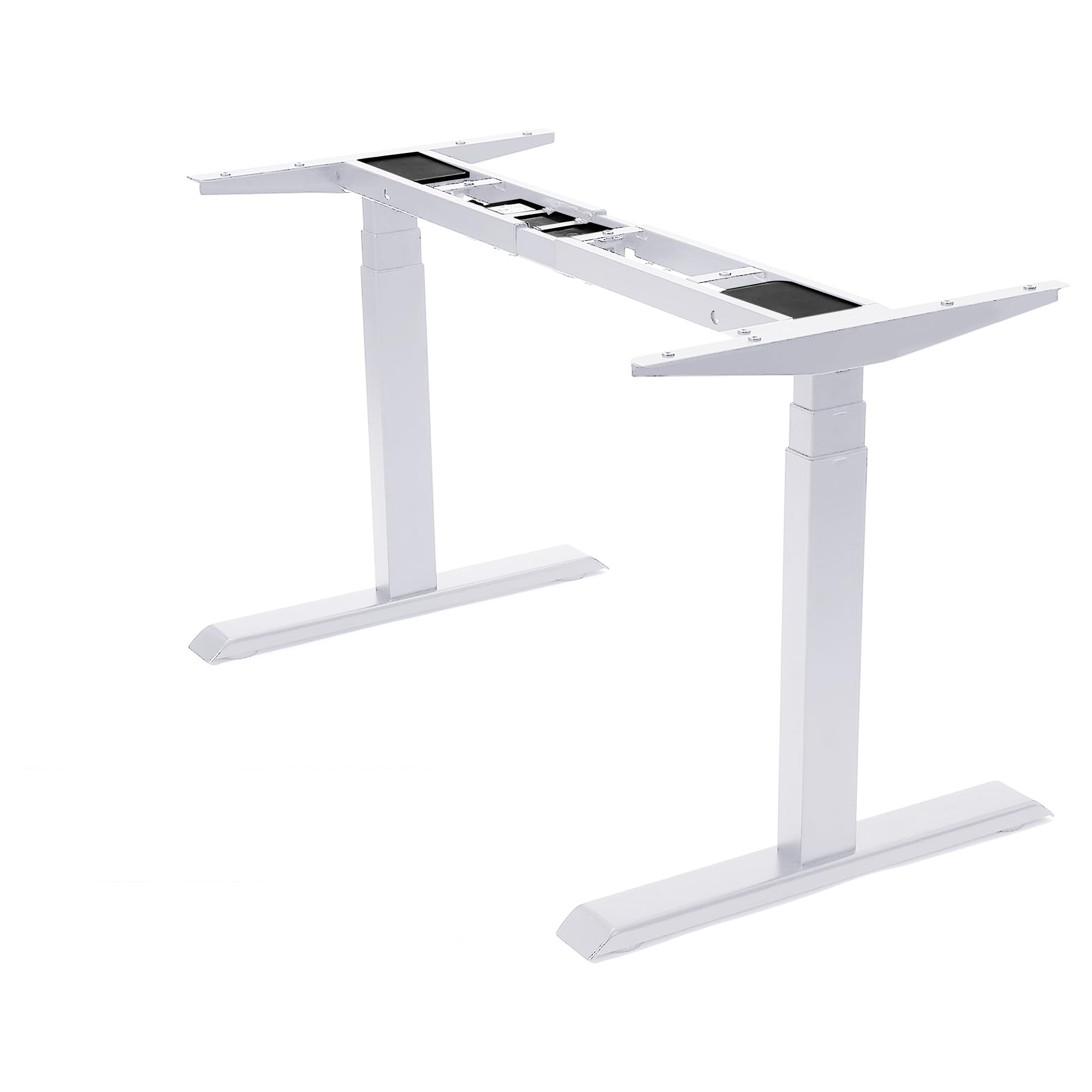 Photo 1 of ** USED / UNTESTED*** Fromann Electric 3 Tier Legs Dual Motor Standing Desk Frame Sit Stand up Height Adjustable Desk Base for Home and Office (White)