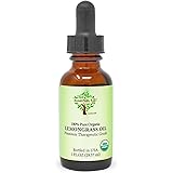 MOUNTAIN TOP Lemongrass Essential Oil USDA Organic 100% Pure Premium Therapeutic Grade Diffuser Oil for Aromatherapy, Relaxat