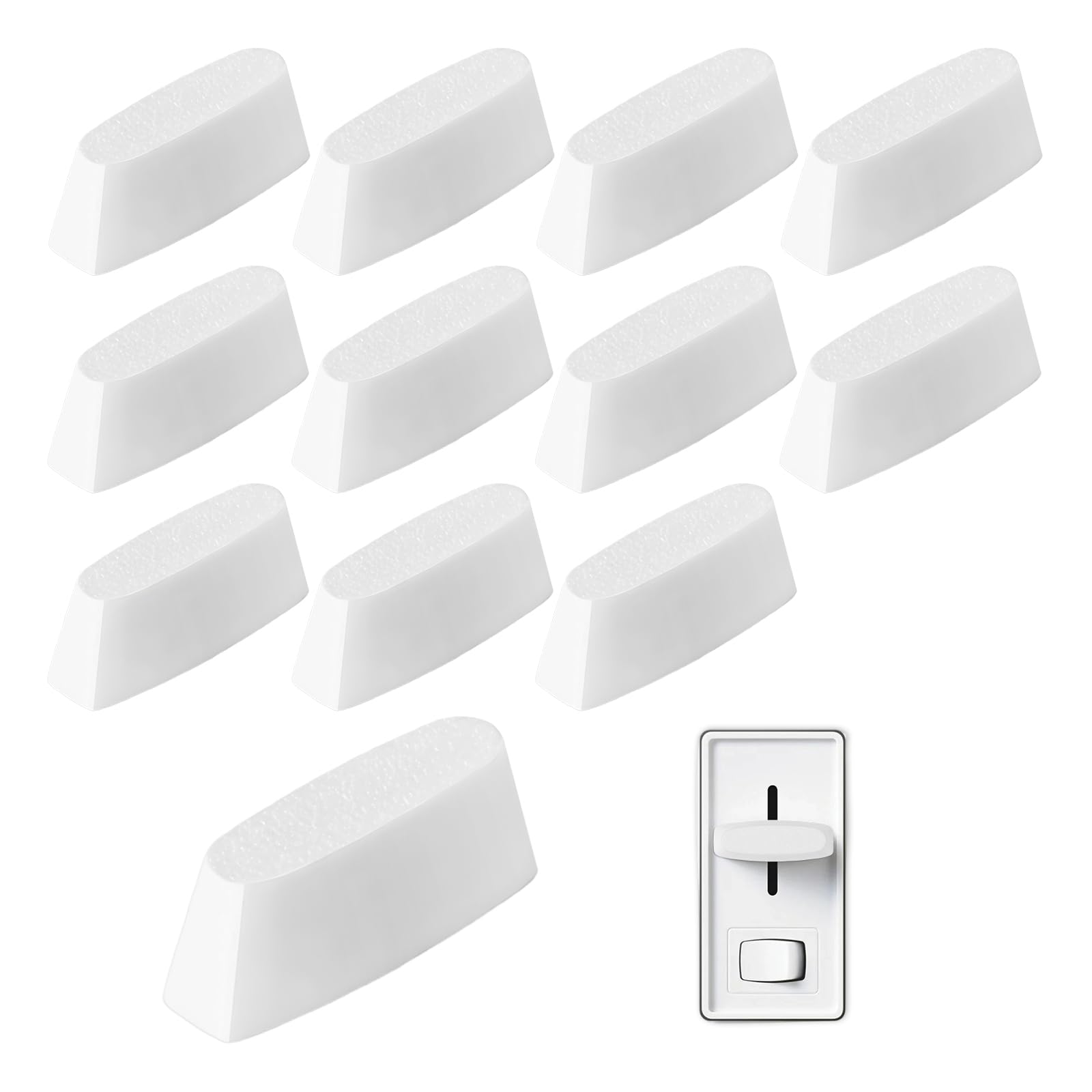 Photo 1 of 12 Pcs Dimmer Switch Knob Replacement Compatible with Lutron Skylark SCL-153P S-600 S-600P S-660PNL S-603P S-603PNL S-603PG S-1000, Universal Knob for Ceiling Lights & Wall Dimmers, PETG Material