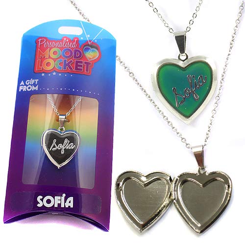Stands Out Personalised Mood Locket Necklace - Sofia