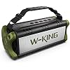 Bluetooth Speaker, W-KING 50W Super Loud Portable Bluetooth Speaker Waterproof IPX6 with 8000mAh Power Bank/Punchy Bass…