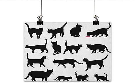 Amazon 猫の壁アート装飾ポスター 絵画 可愛らしい 面白い子猫の顔の表情 笑っている毛皮 水玉模様のキャラクター 装飾 ホームデコレーション インチx16インチ ピンクホワイト 47 X31 インテリア オンライン通販