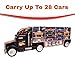 Long Carrier Truck Toy Car Transporter Includes 6 Metal Cars & 28 Slots by Chipim