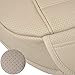 EDEALYN Car Seat Cover Front seat protection cover for Truck, Suv ,1pcs front row seat cover (L, Beige)