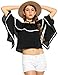 Zeagoo Women Off The Shoulder Top Bell Sleeve Floral Print Blouse