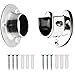 Heavy Duty Stainless Steel Rod Socket Flange Set Rod Holder Set For Closet Poles Up To 1-1/4
