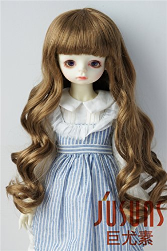 JD148 8-9inch 1/3 SD Doll wigs 21-23CM Brown Long vora Princess BJD hair Resin dolls and porceain doll accessories