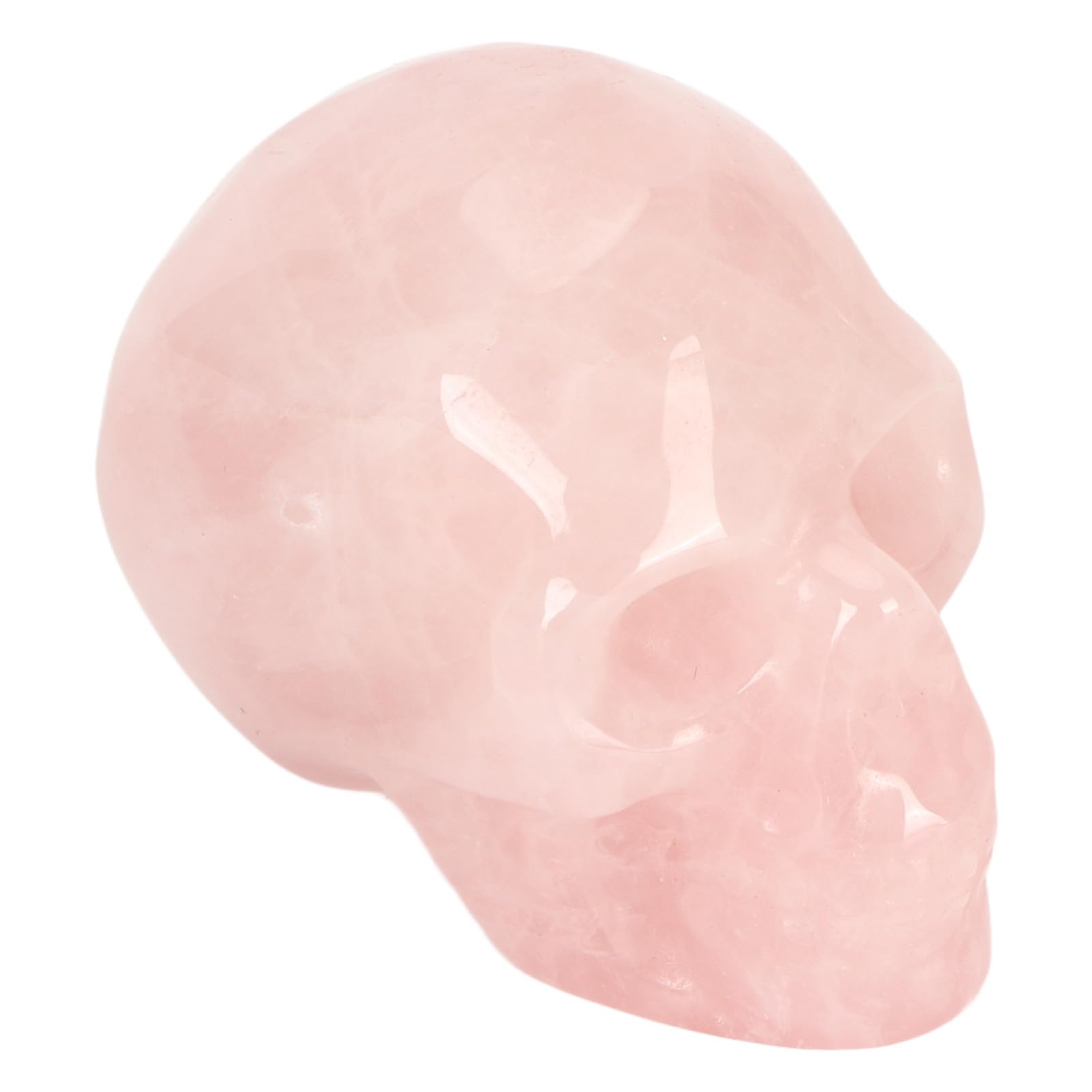 Cosiki Skull Ornament, 2 Inch Crystal Skull Head Small Skulls Halloween Skeleton Ornaments Horror Skull Ornament Healing Crystal Statues Home Decoration