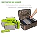 ZOMAKE 4 Set Packing Cubes，Lightweight Travel Luggage Packing Organizer of Suitcase Organizers with Laundry Bag