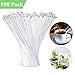 Swizzle Sticks Plastic Round Top Stir Stirrers Reusable or Disposable for Coffee Beverage Cocktail Tea 7.4 Inch