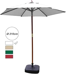 ZXL Paraguas de Mercado al Aire Libre de 7 'para Mesa de Patio, terraza
