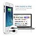 iPhone 5s Battery case, iPhone 5 Battery case, UNU DX-5 iPhone 5/5S Charger Case [White] (Gen 2) - MFI Certified 2300mAh Charger Protective iPhone 5/5S Charging Case/Power Juice Bank Battery Pack