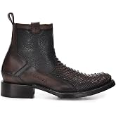 Cuadra Men's Boot in Genuine Python Leather Brown2T50PH
