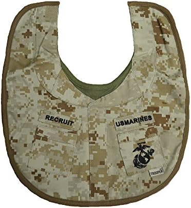 U.S.M.C. Desert Camo Marine Recruit Baby Bib
