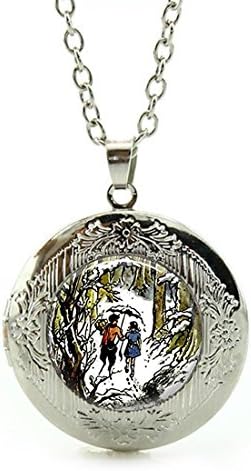 SunShine Day Silver Necklace, Narnia Jewelry Wearable Art Design Girls/Boys Chain Necklace with Pendant