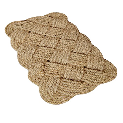 18 x 30 in. Lovers Knot Coir Indoor/Outdoor Doormat, Brown/Natural Beachfront Decor