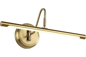 JOOSENLUX Gold Picture Lights for Paintings Hardwired 16.5" Inch Long Dimmable Gallery Wall Lights with Adjustable Lighting Direction 110V 3000K