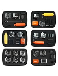 Cubierta CamKix con interior Totalmente personalizable para GoPro Hero 4 3 + 3 2 1 y accesorios Adapte la cubierta a sus necesidades únicas Ideal para viajes o almacenamiento doméstico Paño de limpieza de microfibra CamKix incluido Azul