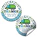 Garbage Truck Thank You Birthday Party Sticker Labels, 40 2