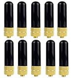 Retevis 2 Way Radio Antenna SMA-Female Dual Band UHF/VHF Antenna for BaoFeng UV-5R BF-888S Retevis H-777 RT-5R RT5 Kenwood Walkie Talkies (10 Pack)