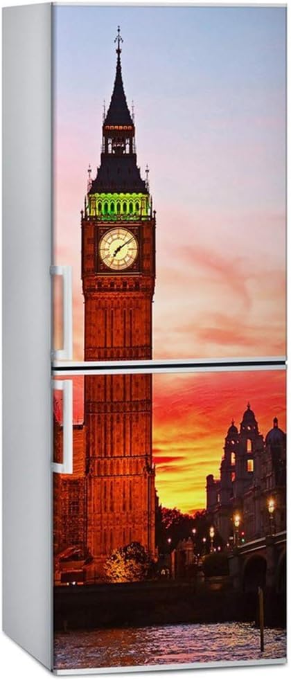 Best Refrigerator Full Door Cover Decal Vinyl Removable Sticker